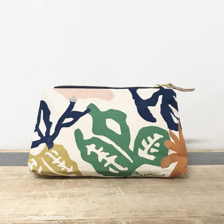 Garden Makeup Zipper Bag for wholesale by Erin Flett