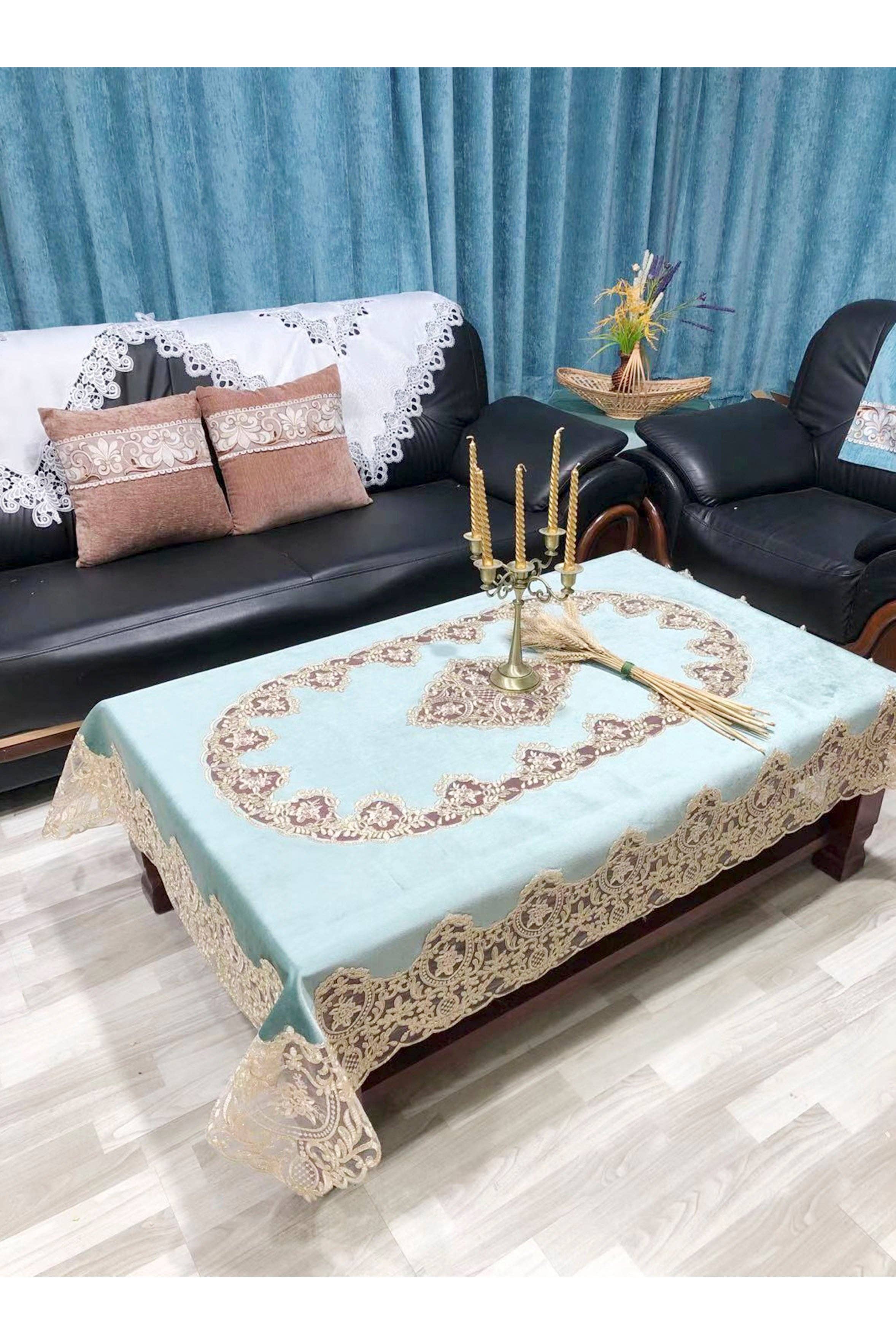 Ole – Engroshandel Dug – 135 * 180 CM Europæisk Stil Blonder Dug MIS08972