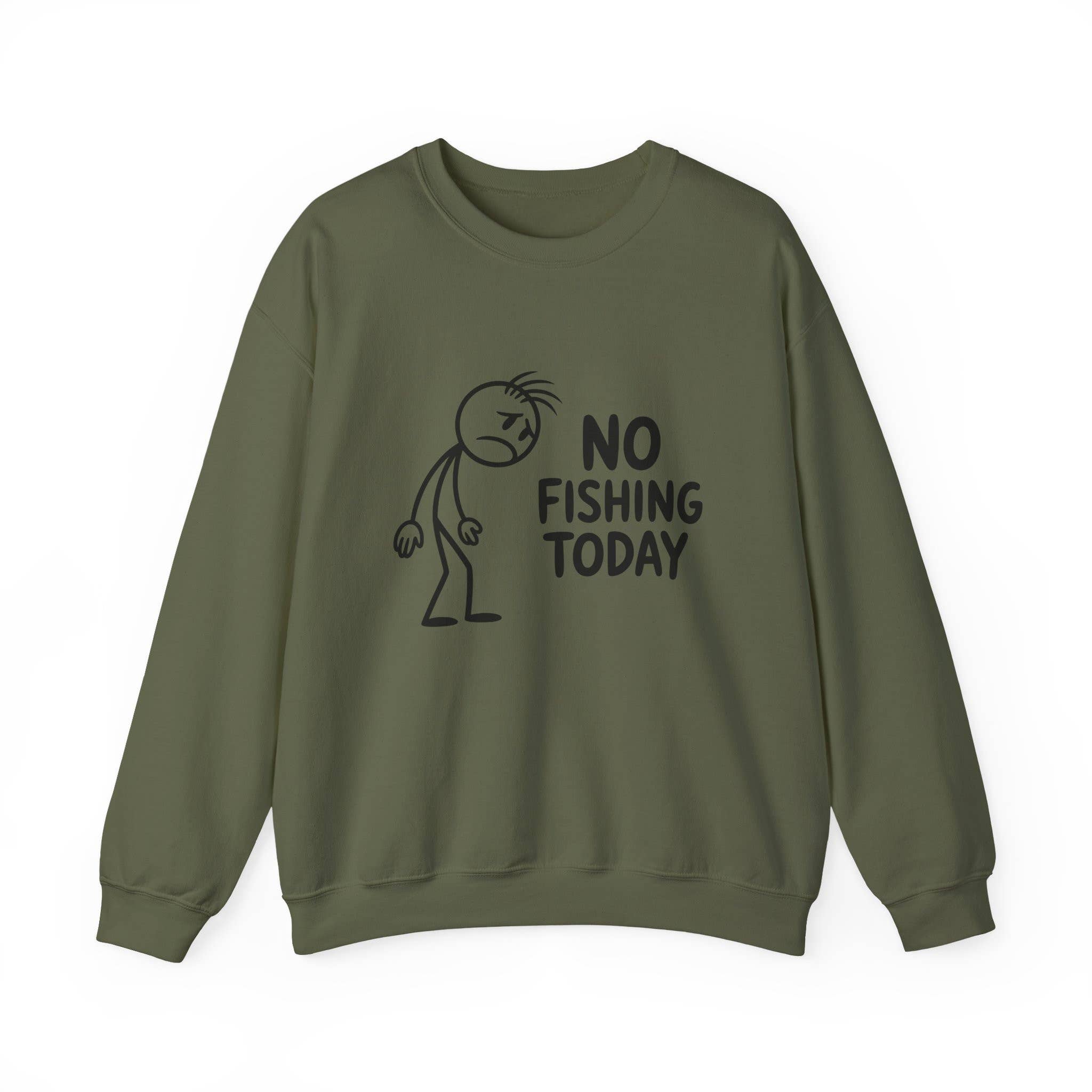 L&L T-Shirt Company - Wholesale Graphic Sweatshirt - Unisex - No Fishing Today Crewneck Sweatshirt – Funny Anti-Fishing 9