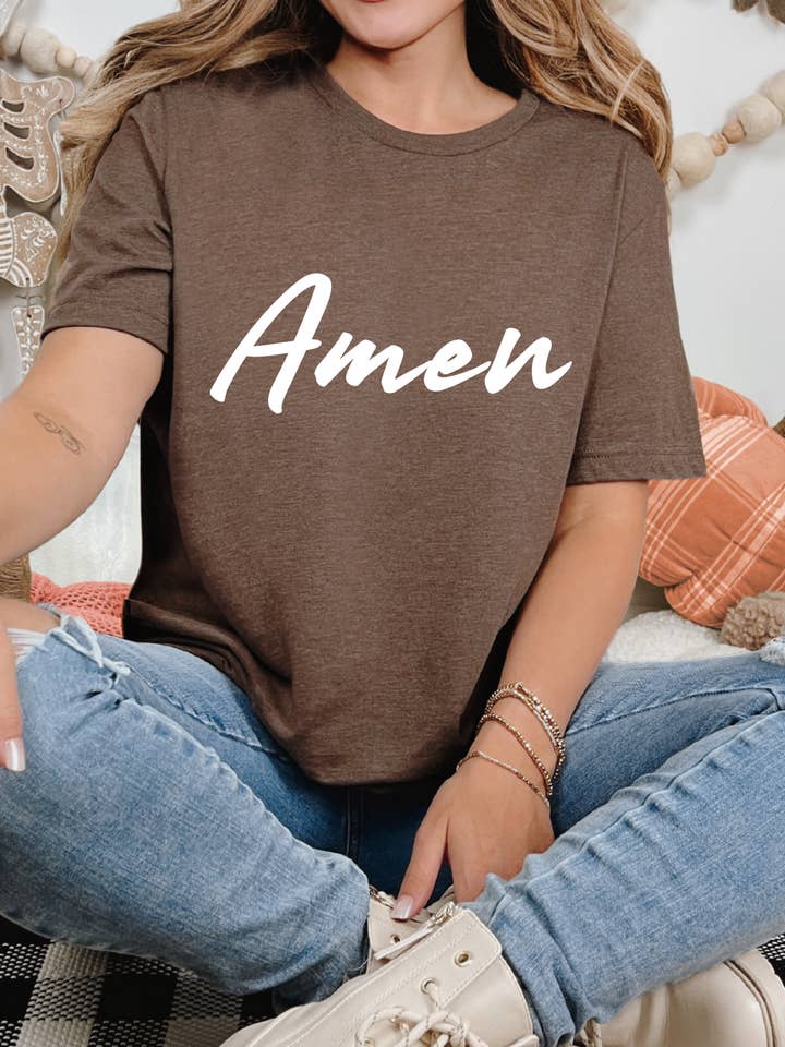Amen Tee for wholesale by Gambi's Tees