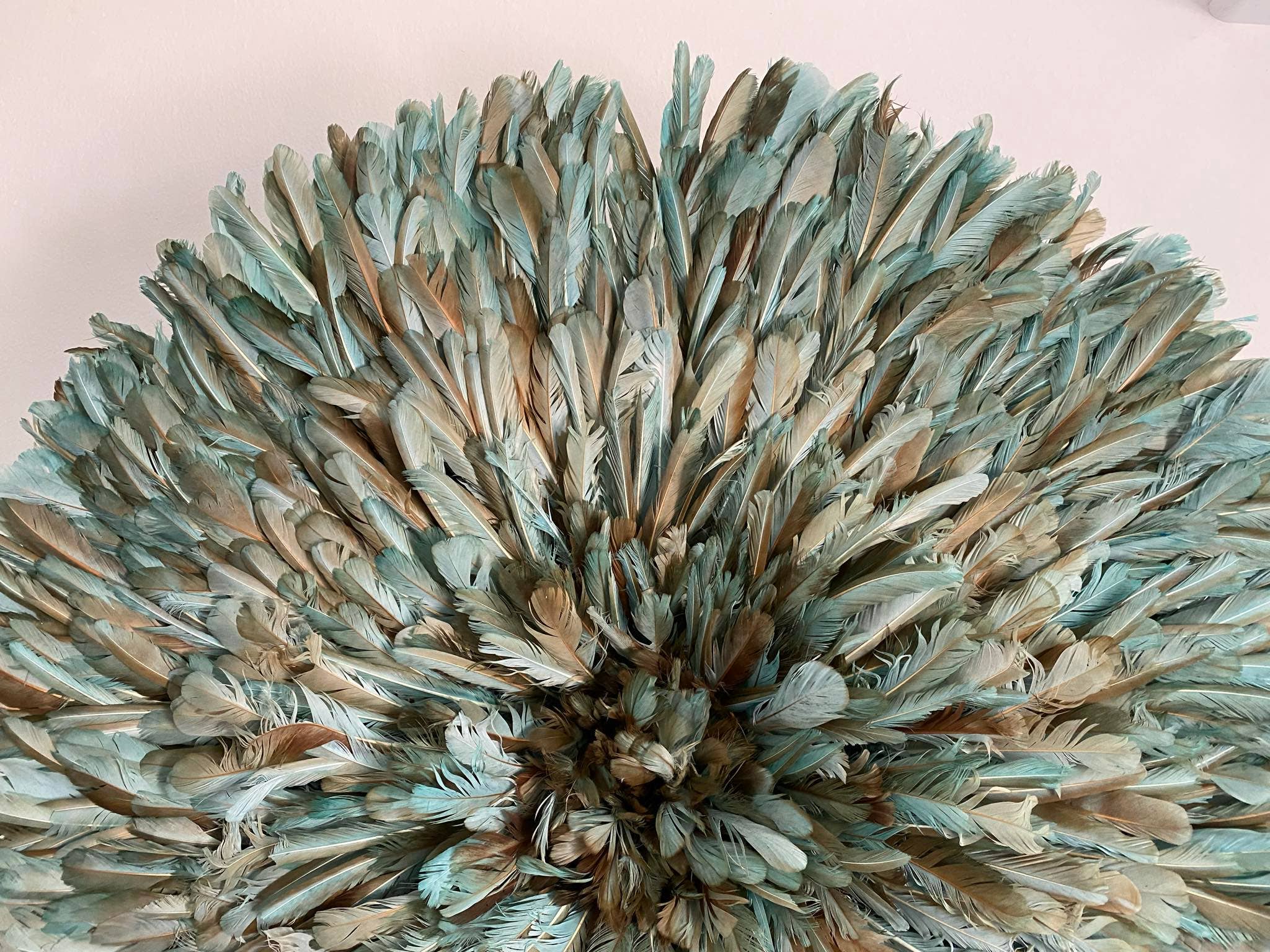 Juju hat world - Vente Décoration murale - Chapeau juju africain vert pétrole pour décoration murale intérieure2