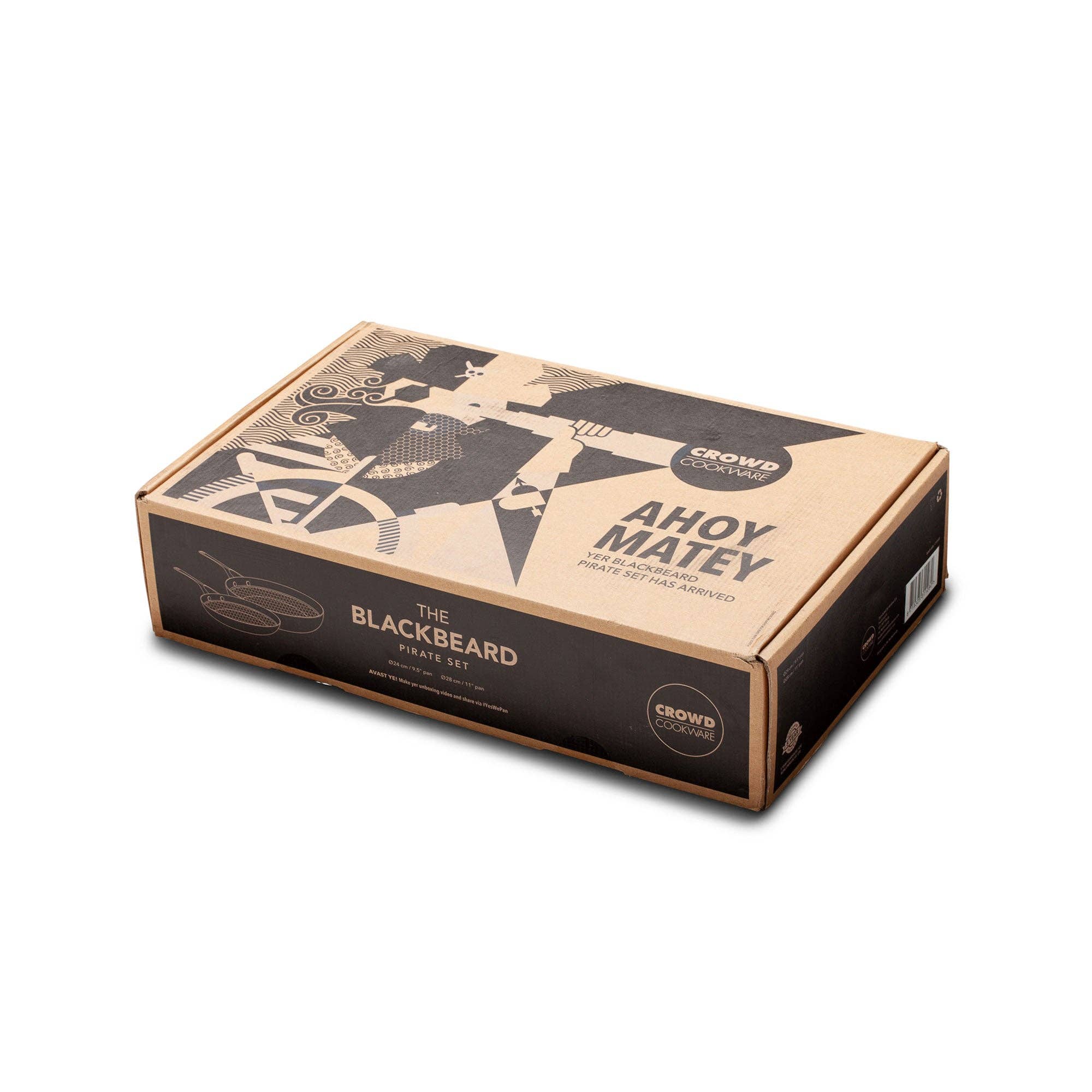 Crowd Company - Wholesale Pan - The Blackbeard Stainless Steel Frying pans - 24 + 28 cm5