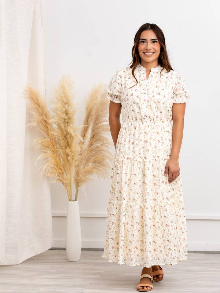 Liana Floral Maxi Dress for wholesale by Peony Alley