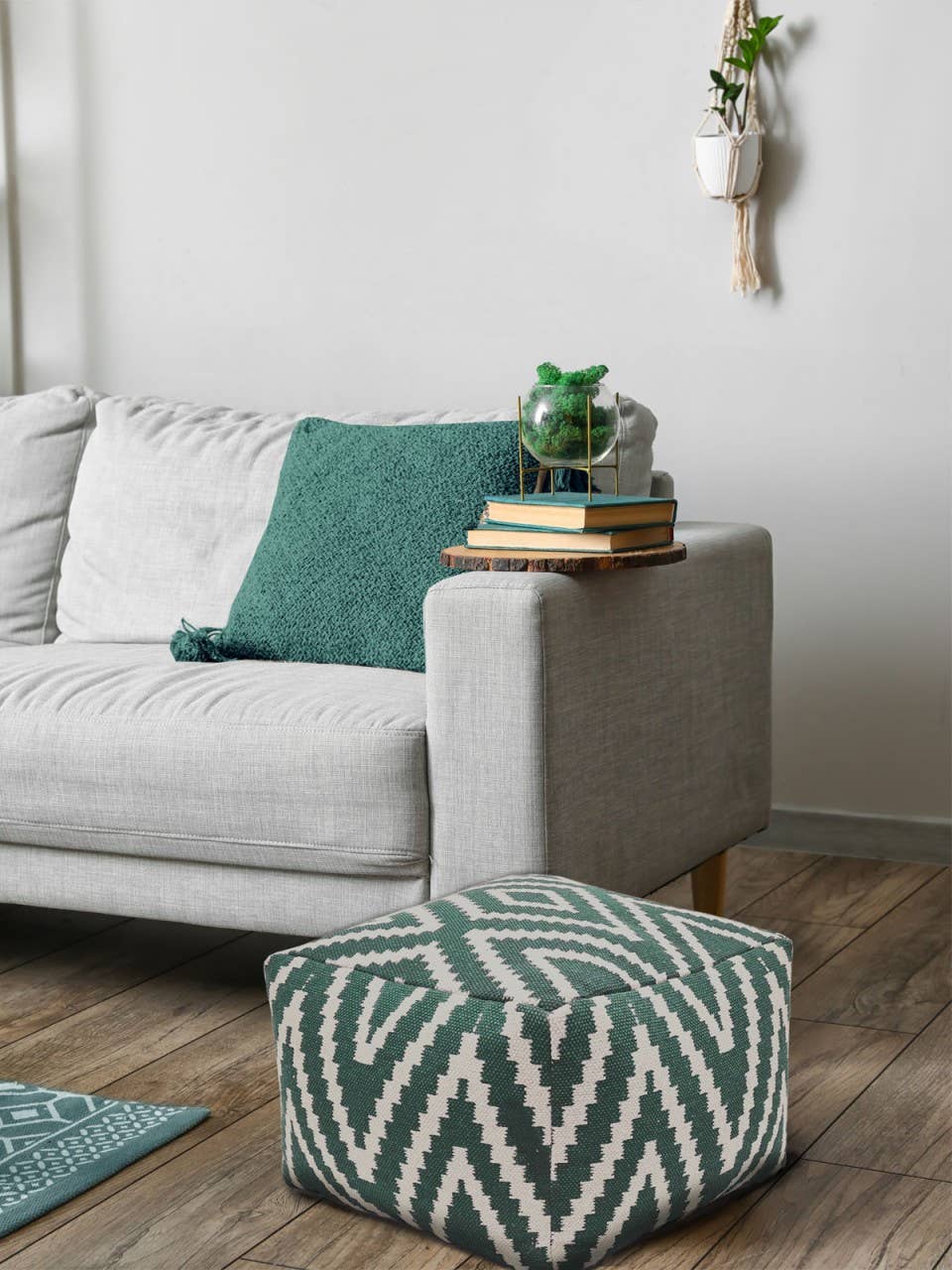 Voglrieder - Wholesale Pouf - Footstool 55 x 37 x 55 cm Pouf Kilim Bode71