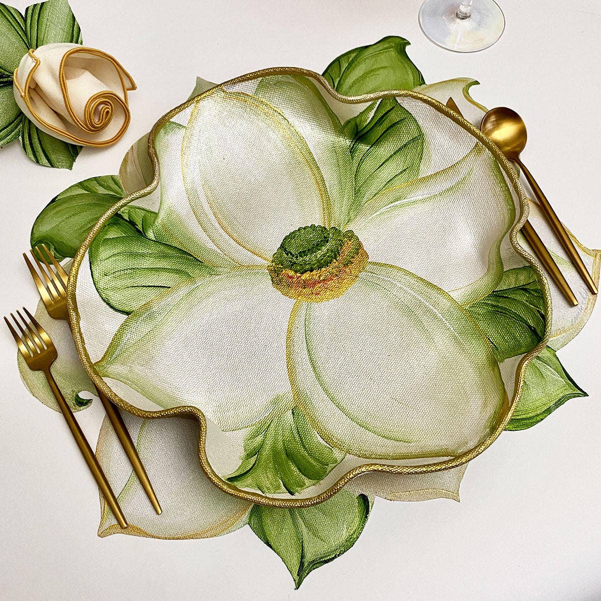 Carole Shiber Designs - Wholesale Placemat - Magnolia Placemat1
