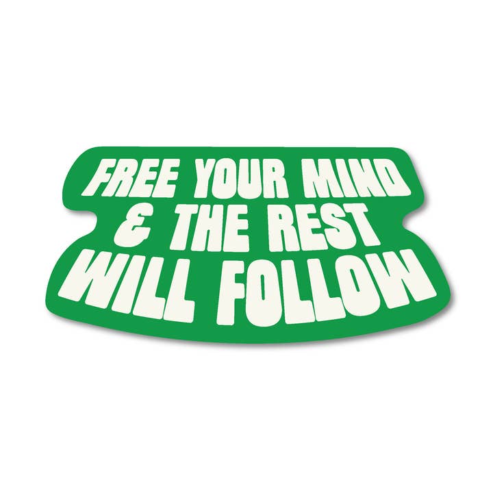 LIBERA TU MENTE - pegatina para venta al por mayor de Mixtape Paper Co.
