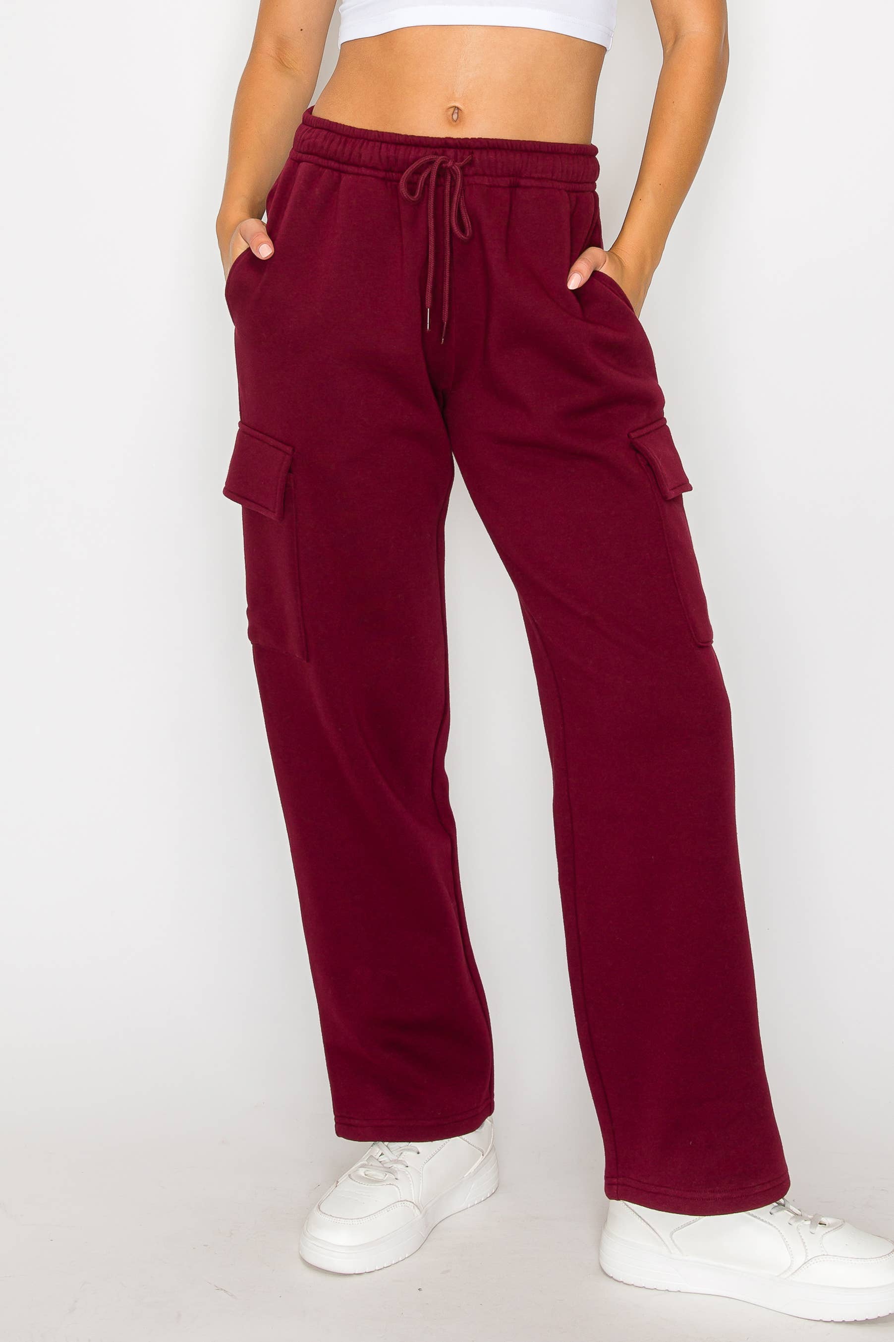 Color 5 – wholesale Joggingbyxor - Dam – Oversized baggy sweatpants med fleecematerial och cargo-joggerstil10