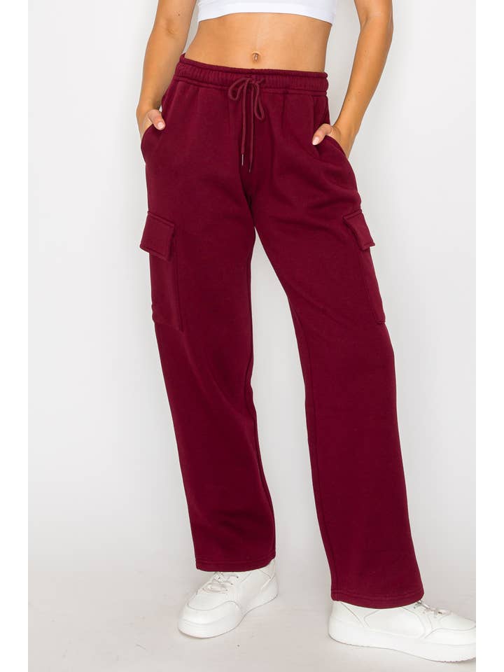 Color 5 – wholesale Joggingbyxor - Dam – Oversized baggy sweatpants med fleecematerial och cargo-joggerstil10