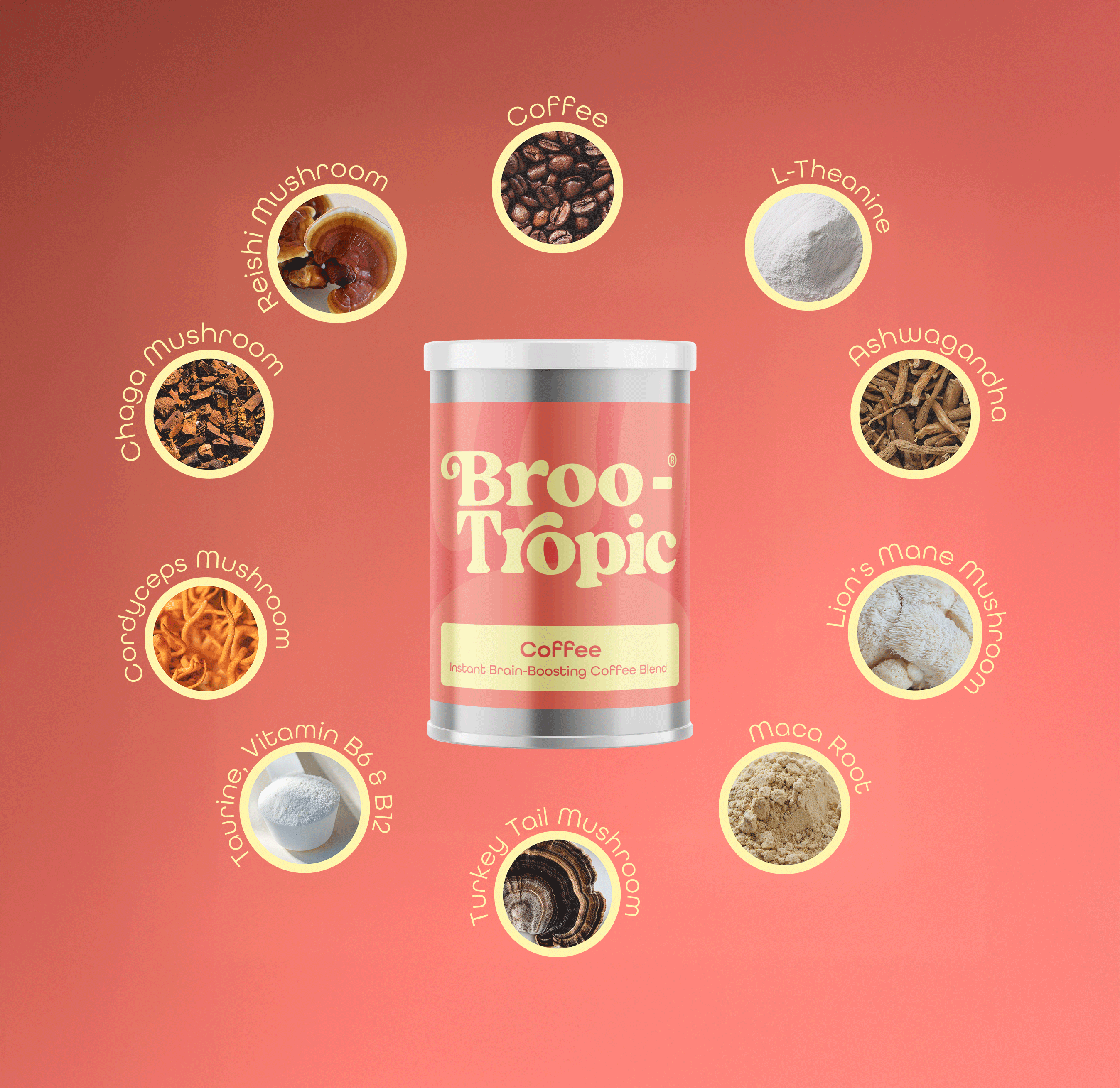 The Shroom Shop – wholesale Instant coffee/espresso – Brootropic Instant Nootropic Coffee Blend1