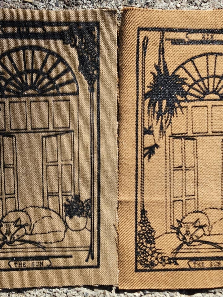 High Desert Tarot: Solen Screentryckt Patch för wholesale av Zeppy Stardust Studios