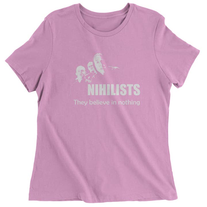 Ferocitees - Wholesale Screen Printed T-Shirt - Women's - Nihilists Lebowski Women's T-Shirt4