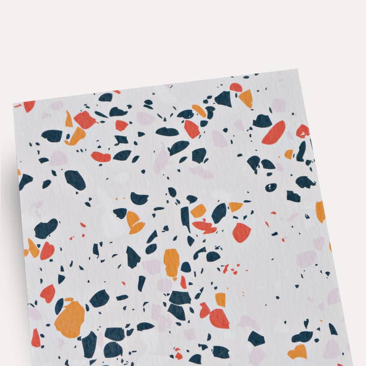 The Completist (No duties on USA orders!) - Wholesale Everyday Greeting Card - Mustard Terrazzo Card2