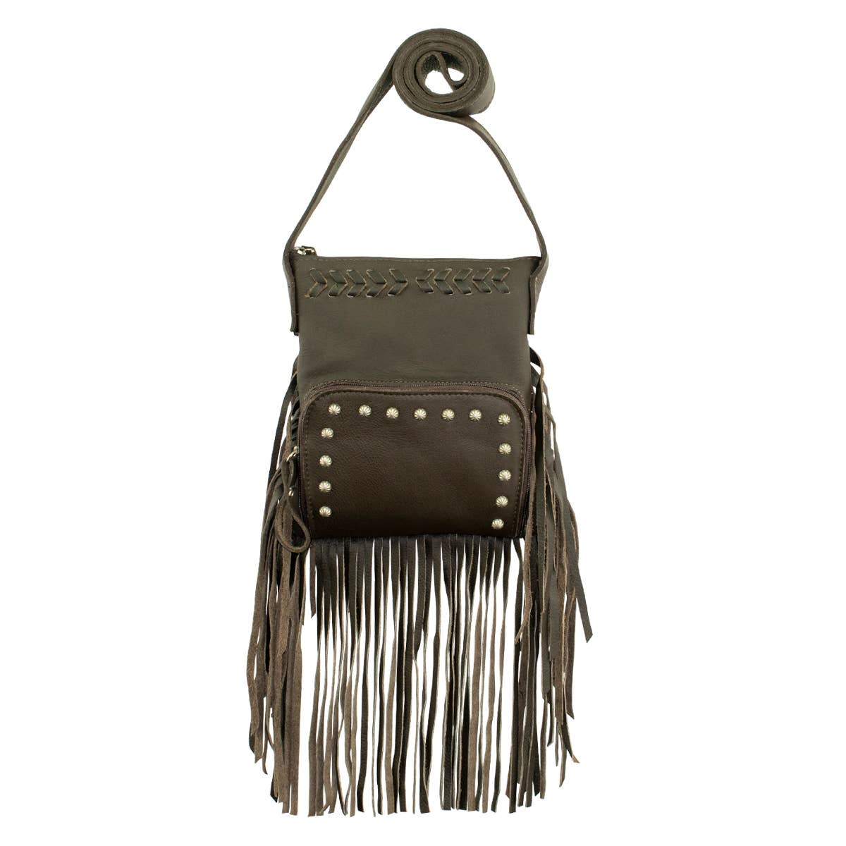 American West - Vendita all'ingrosso Borsa a tracolla - Donna - Borsa a tracolla Cowgirl con frange e tasca frontale18