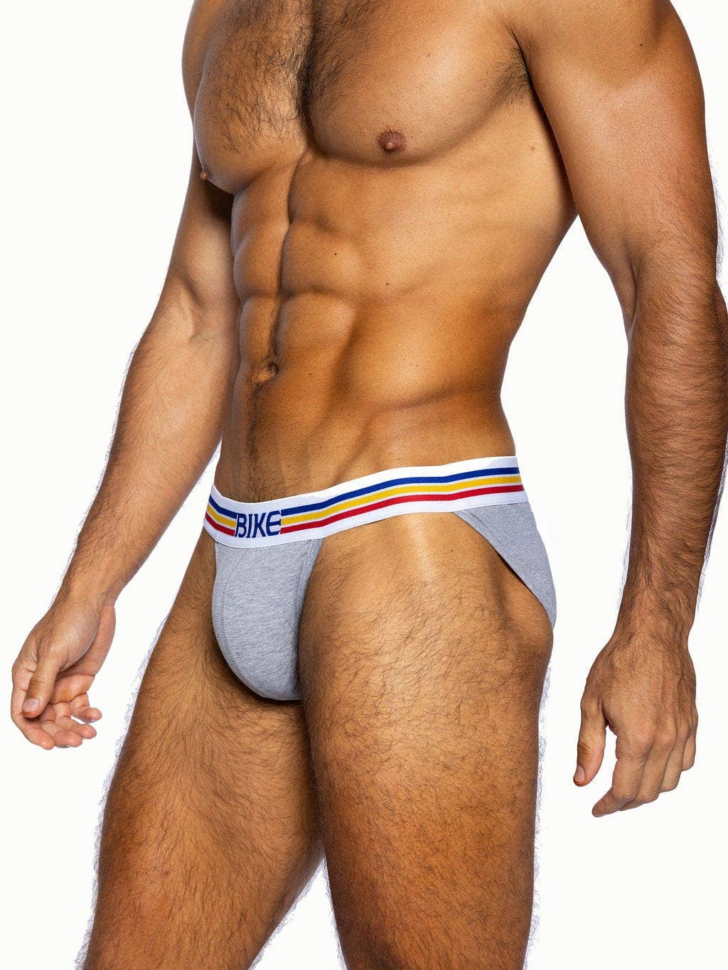 Gray Stretch Cotton Jock Brief for wholesale on Faire2