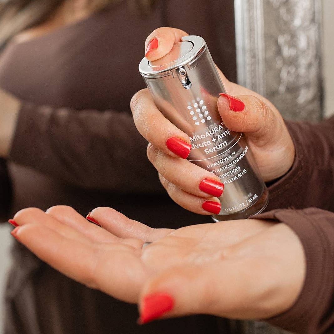 Mito Red Light - Wholesale Facial Serum/Concentrate - MitoAURA™ Activate + Amplify Serum - BioPhotonic Skincare™1