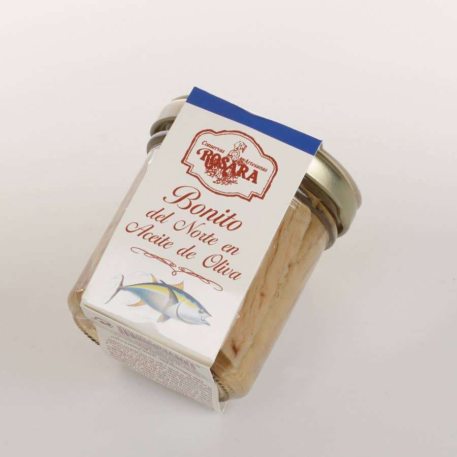 Conservas Rosara - Wholesale Tinned Fish - BONITO DEL NORTE IN OLIVE OIL JAR 167 ml.0