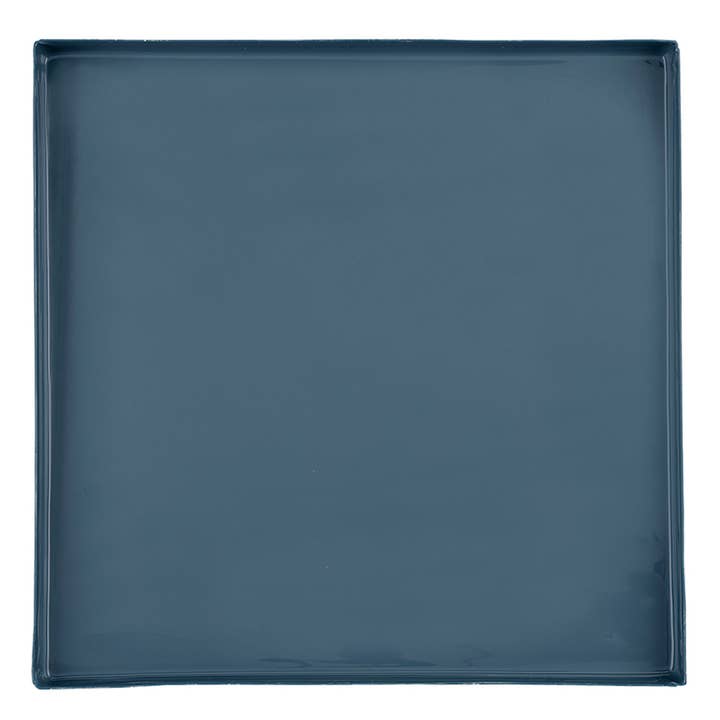Santa Barbara Design Studio by Creative Brands - Wholesale Decorative Tray - Nested Blue Enamel Blue Square Trays - Set of 34