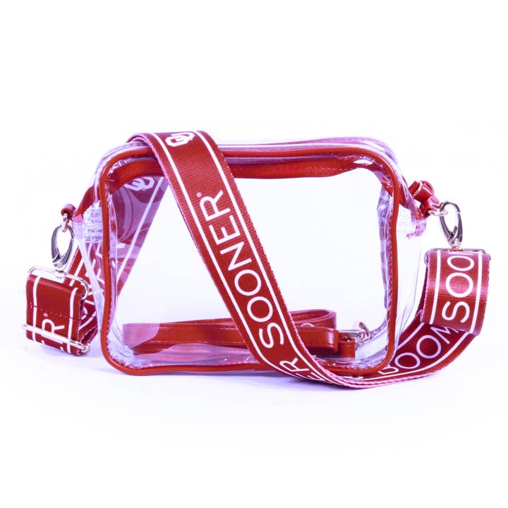 Bridget Clear Purse with Patterned Shoulder Straps - Oklahoma for wholesale by Desden