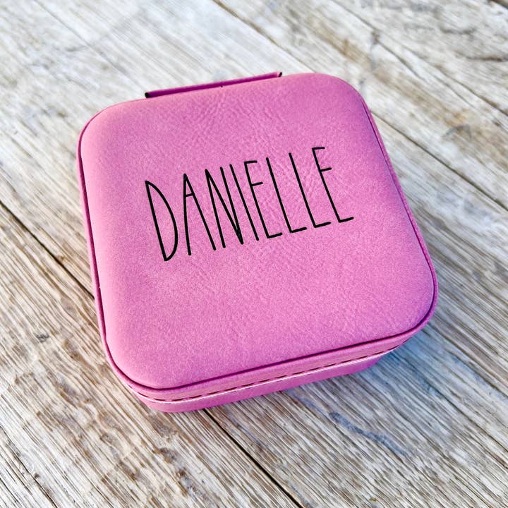 KW Custom Creations - Wholesale Jewelry Box/Organizer - Laserable Leatherette Travel Jewelry Box8