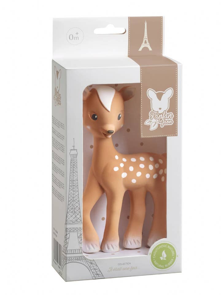 Fanfan The Fawn - Teether Natural Rubber for wholesale by Sophie la girafe UK