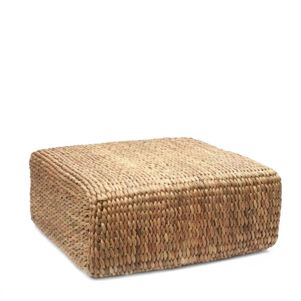 Bazar Bizar Living - Wholesale Pouf - The Hyacinth Pouffe Square - Natural - M8