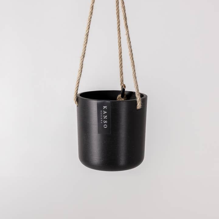 Kanso Designs - Wholesale Hanging Planter - 4" Signature Stone Hanging Planter Pot
