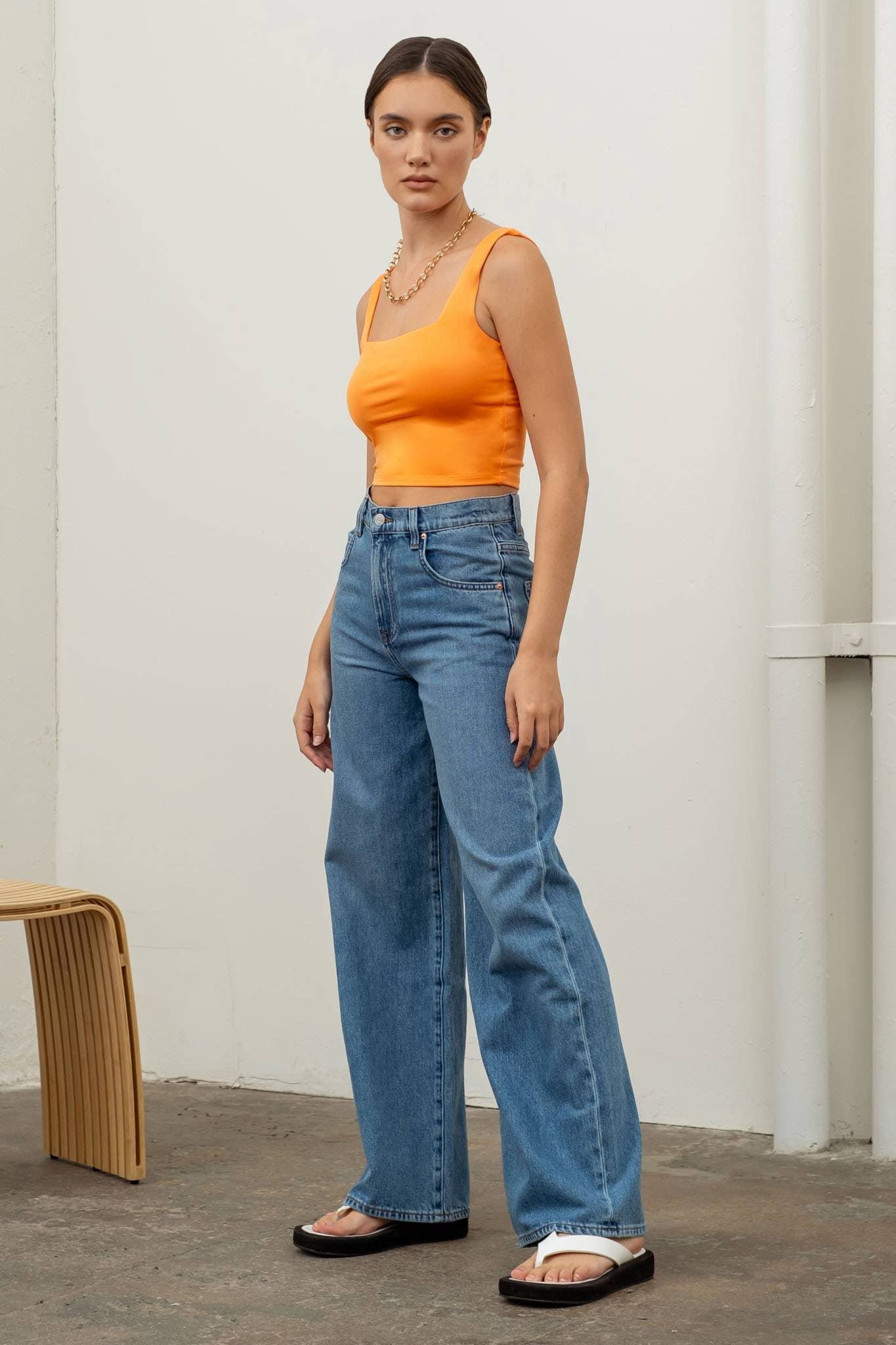 The Workshop Studio - Wholesale Gebreide top - Dames - OMKEERBARE TANKTOP MET KORTE VIERKANTE HALS26