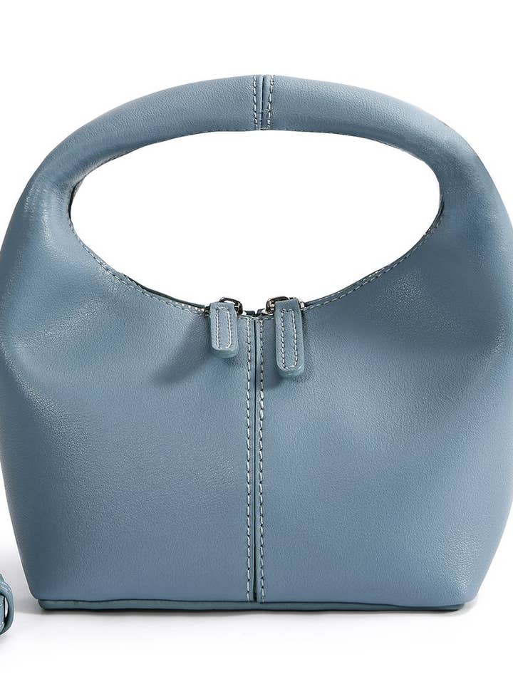 Borsa Rebecca Small Cutie in pelle, blu per la vendita all'ingrosso da parte di Bob Ore Blue Collection