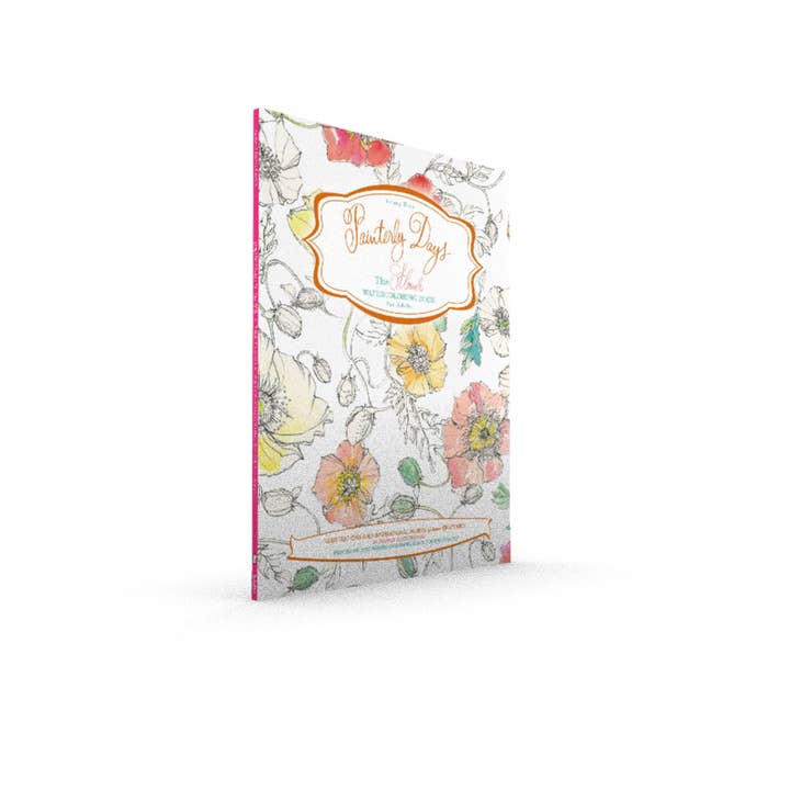 Schiffer Publishing - Wholesale Coloring & Activity Book - Adult - Painterly Days: The Flower Watercoloring Book for Adults3