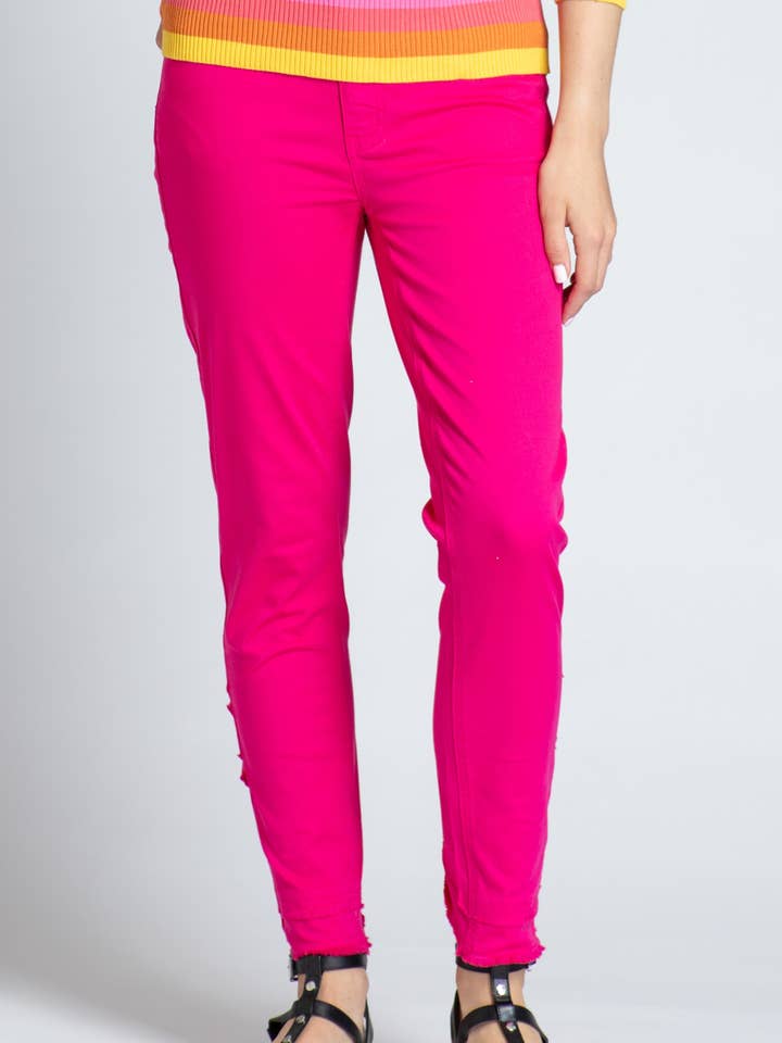 Reverse Back Frayed Tulip Hem Jean for wholesale by APNY