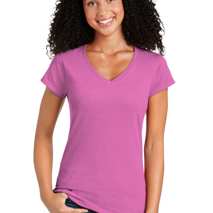 Herbs Trade – wholesale T-shirt – women's – Gildan Softstyle Ladies Fit V-Neck T-Shirt 64V00L