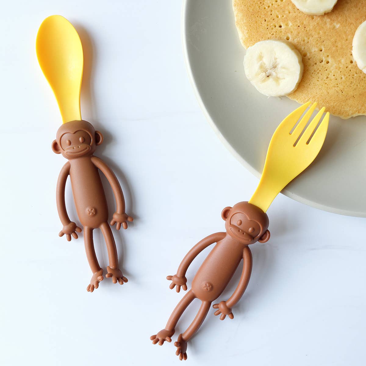 ;Daydreamer - Wholesale Flatware Set - Kids & Baby - Monkey Spoon and Fork4