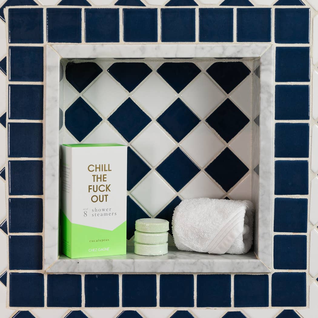 Chez Gagné – Engroshandel Brusefordamper/bombe – Chill The Fuck Up – Aromaterapi brusebombe med eukalyptus – Sæt med 85