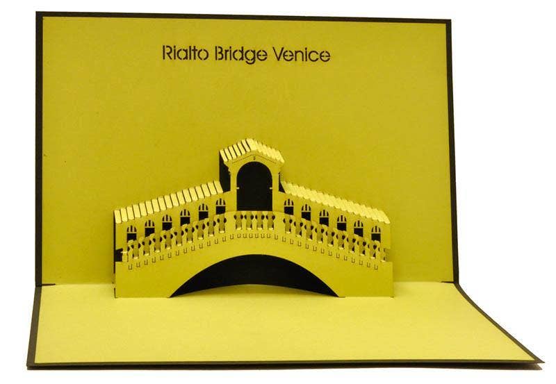 Henry Pop Up Cards - Wholesale Everyday greeting card - Riato Bridge Venice0