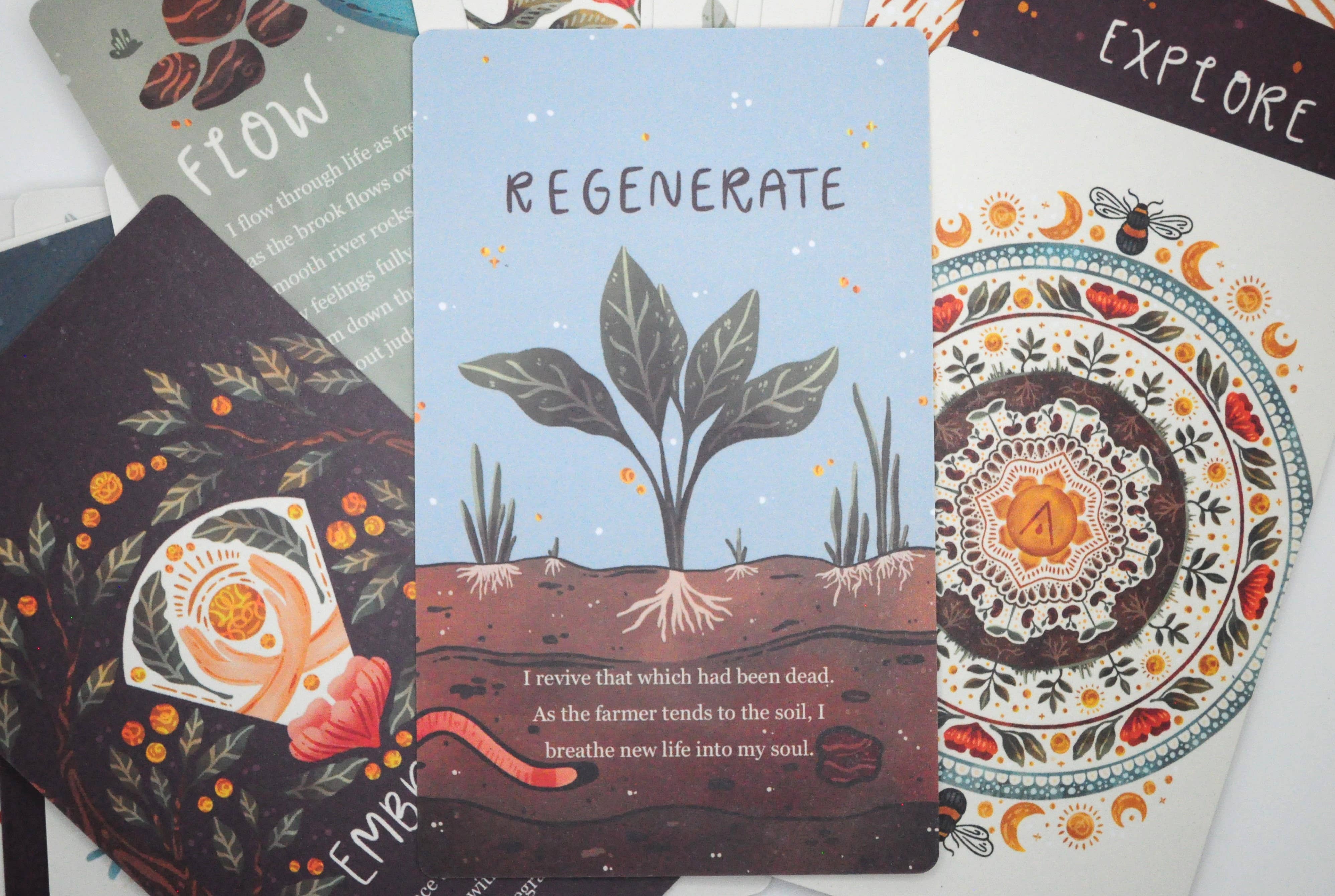 Trace Femcare, Inc. - Wholesale Tarot Cards - Kinship Affirmation Card Deck, Limited Edition3