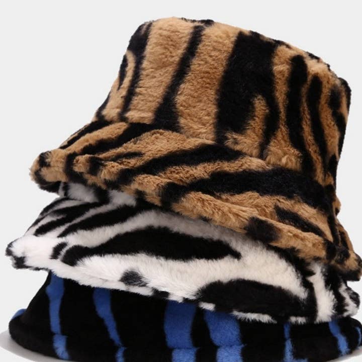 Dipped Shop - Wholesale Bucket Hat - Women's - Contrast Color Stripe Thicken Bucket Hats DPBH03135