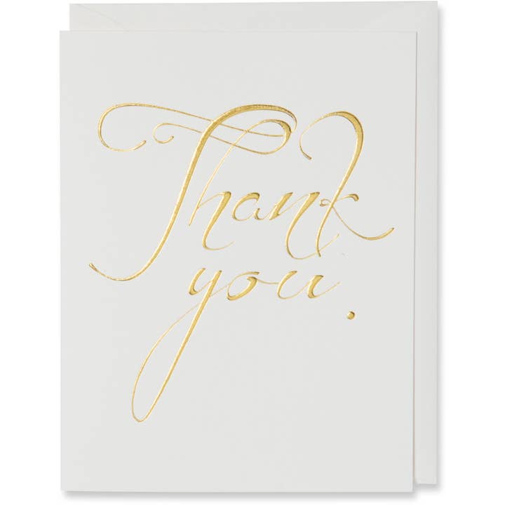 Thank You Card – Gold Foil – Special Occasions for wholesale by WowWordZ