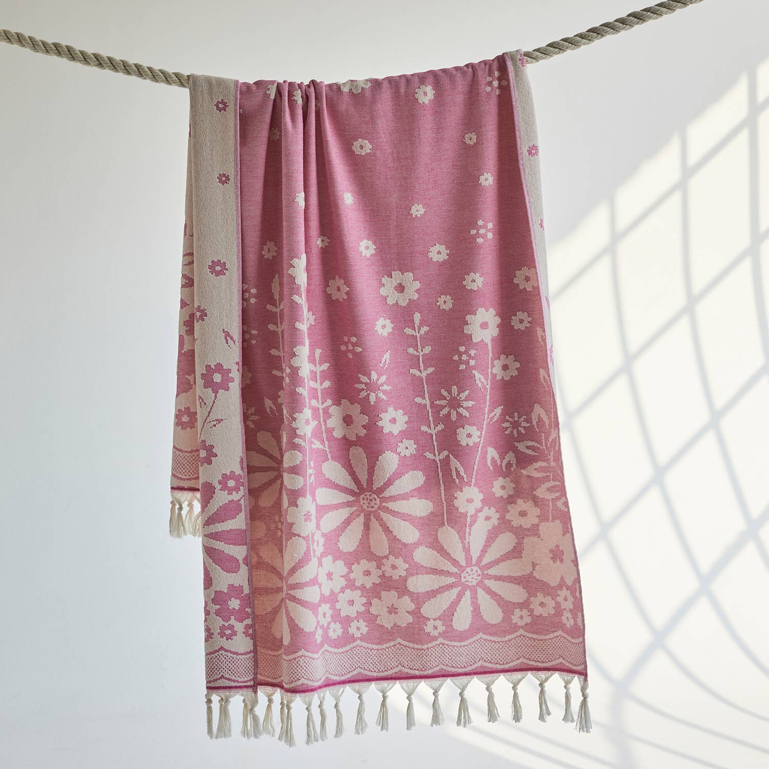 Kikoya - Vendita all'ingrosso Telo mare - Asciugamani da spiaggia in spugna turca Daisy 100% cotone 36x66 spa6