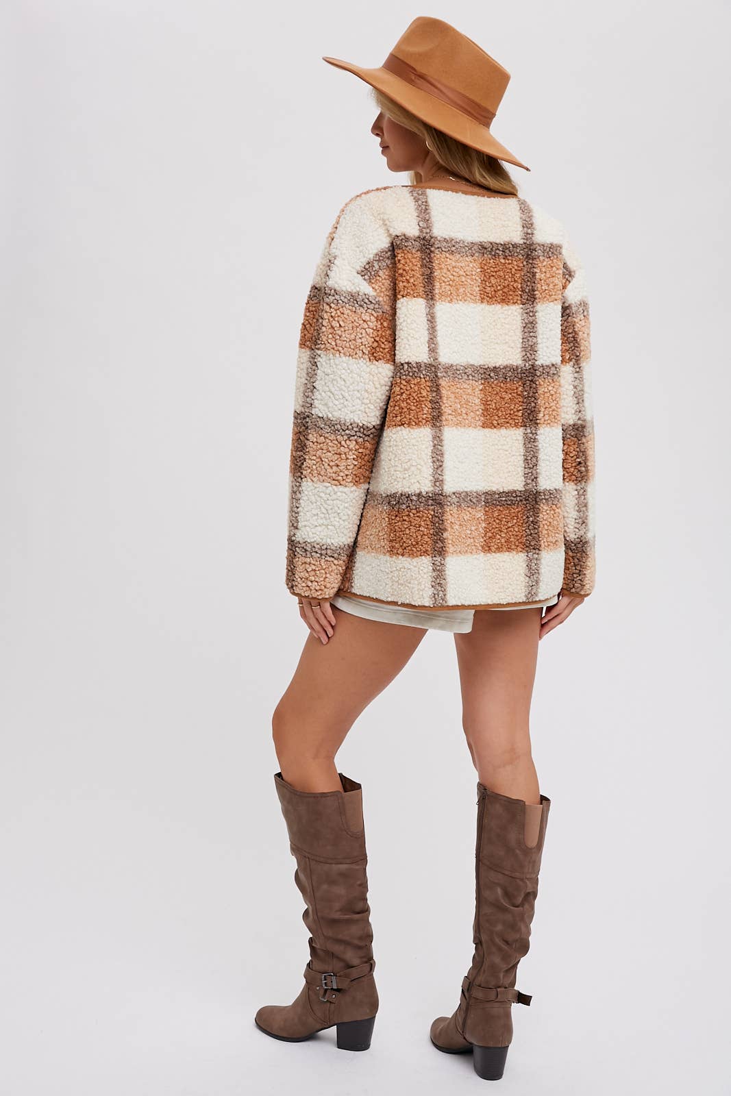 Bluivy – wholesale Jacket – Women's – SNAP BUTTON UP ROUND NECK JACKET24