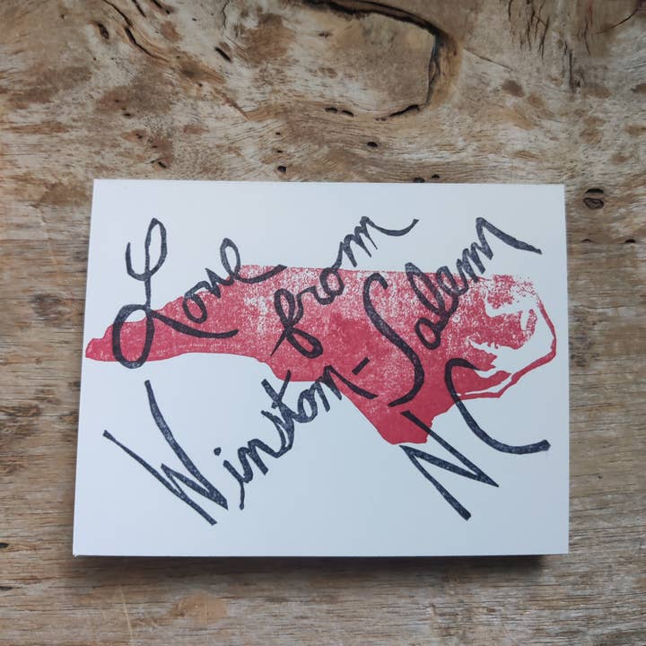 The Foxes Tail - Wholesale Love Card - Love From... State Handmade Note Card7