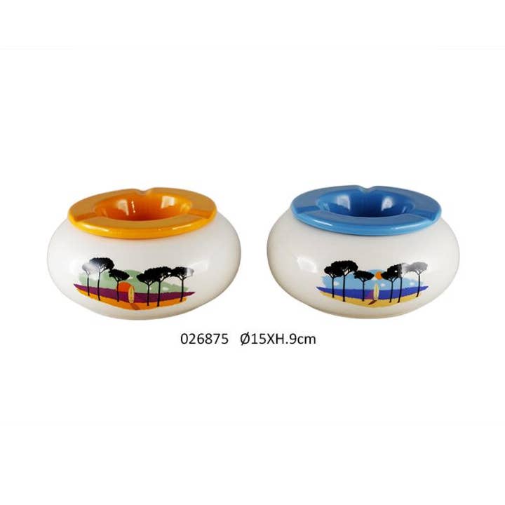 Marockansk askkopp 'Cote Ocean' Ø15 X H.9 cm / 2 st för wholesale av Faye