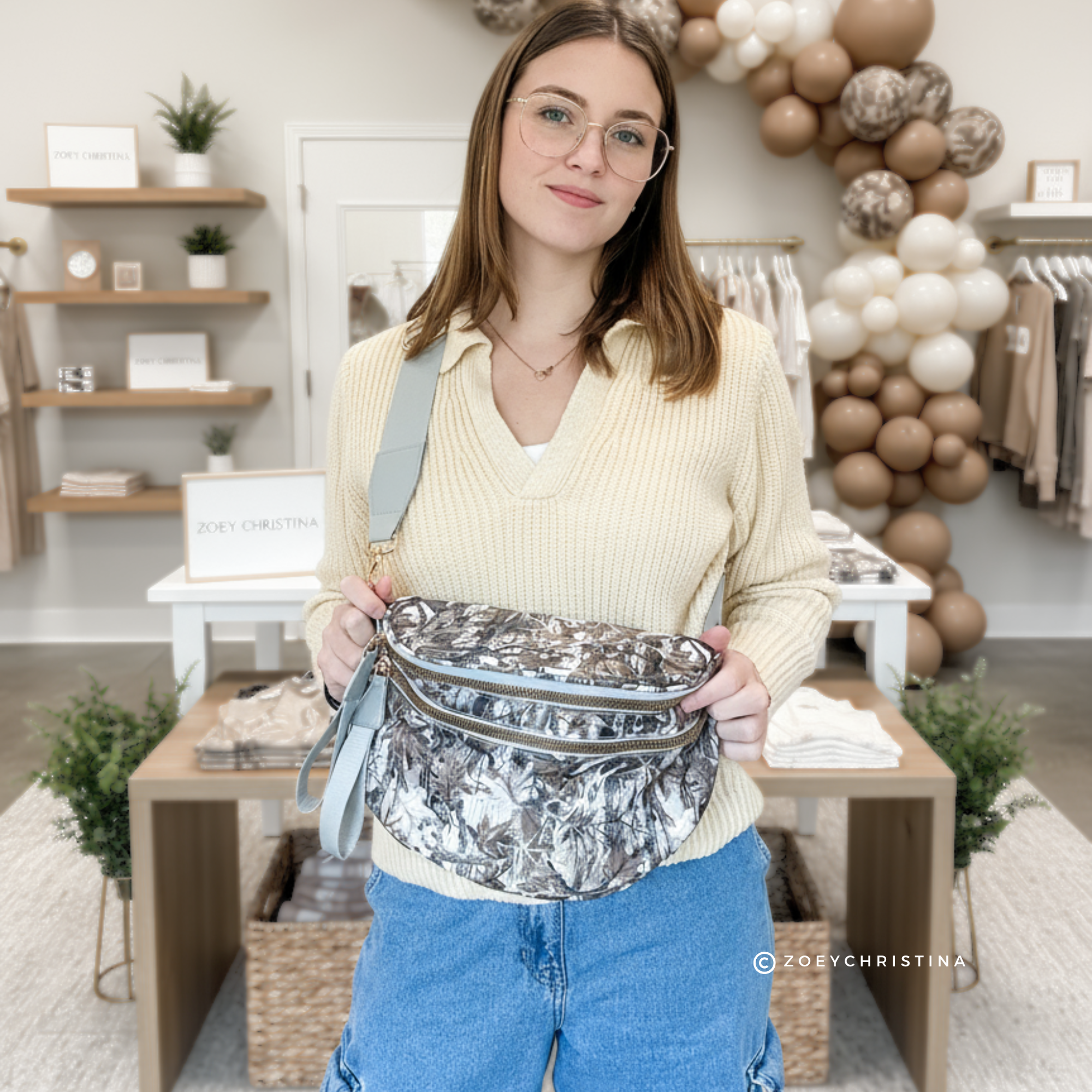 Zoey Christina - Wholesale Tote Bag - Women's - Crossbody Zipper Bag – 5 Colors, Removable Strap, Stylish7