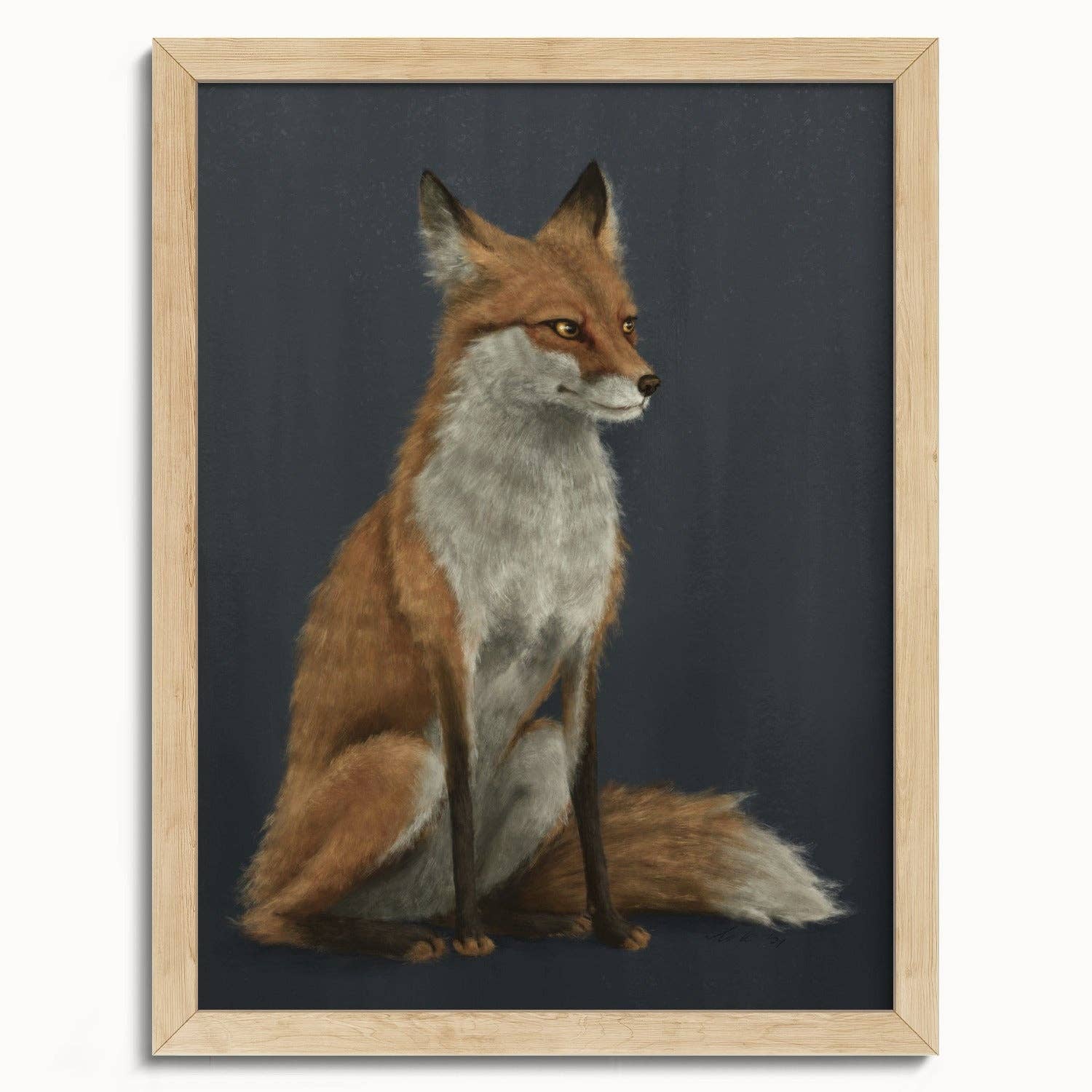 The Ugly Cat Studio - Wholesale Art Print - Red Fox Fine Art Print - Blue Edition17