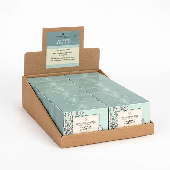 Tea Tree & Nettle 120g 12 Pack for wholesale by Heyland & Whittle