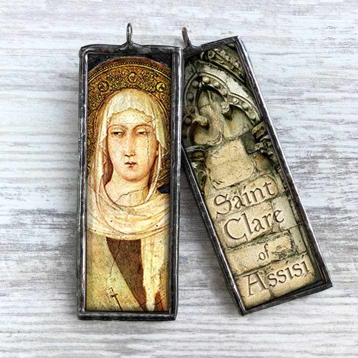 Saint Clare of Assisi Ornament Charm for wholesale by Homestyle Charlie