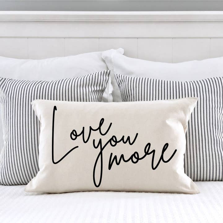 LuckTen - Wholesale Throw/Decorative Pillow - Valentine Day - Love You More Bedroom Throw Pillow
