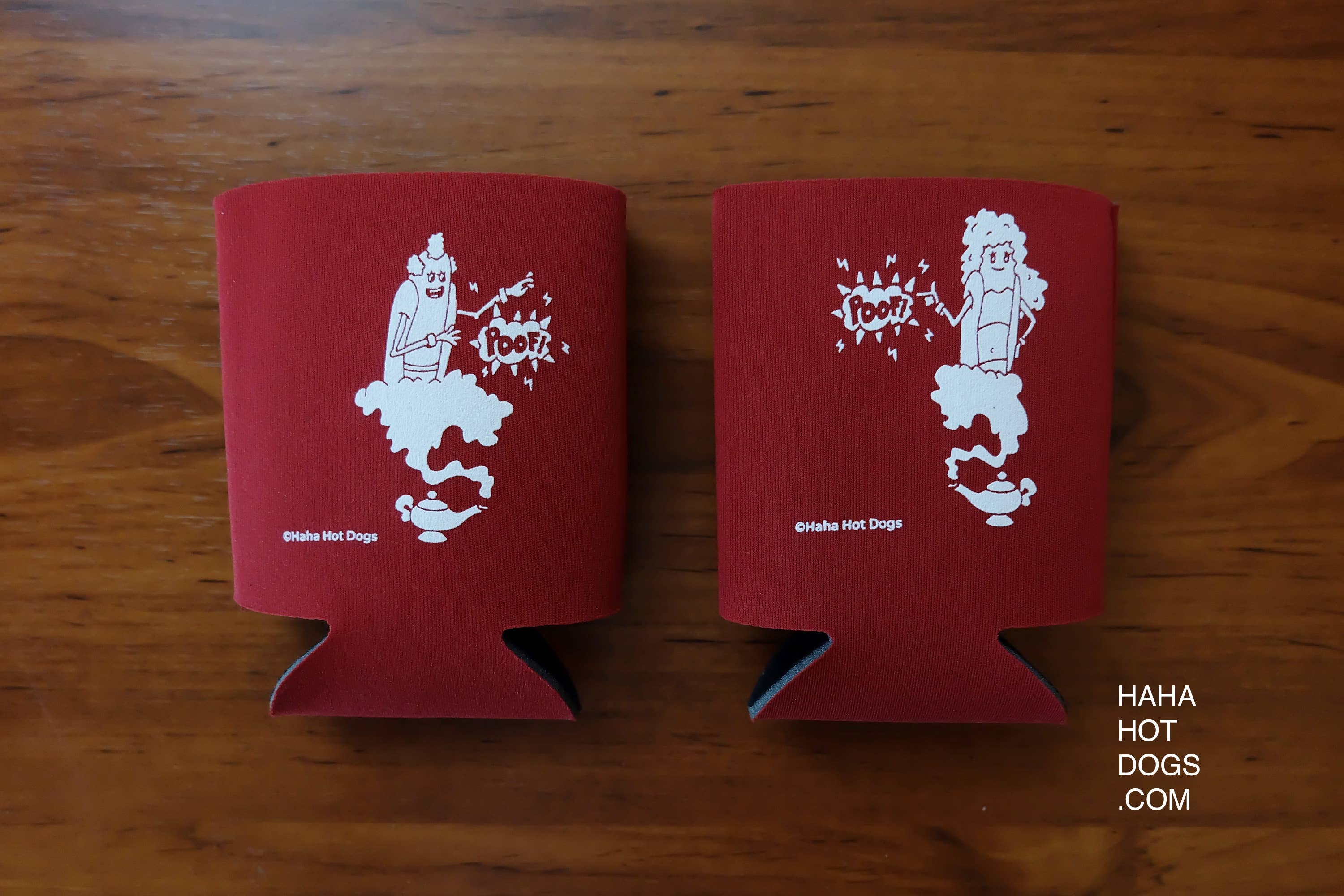 Haha Hot Dogs - Wholesale Drink Huggers & Koozies - Drink Holder - I Wish This Was A Hot Dog3