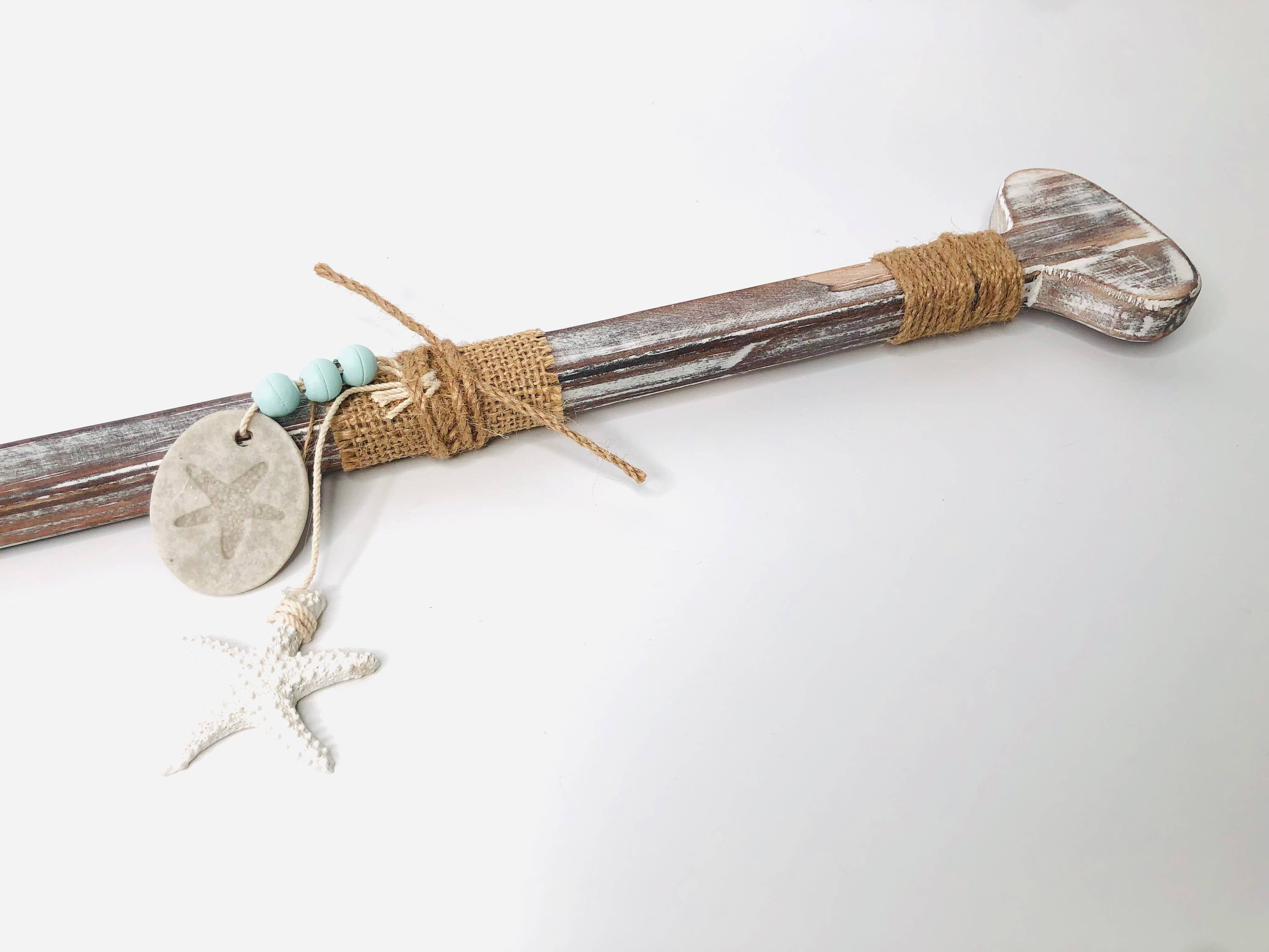 GreenWave - Wholesale Wall Accent - wooden nautical rustic decor paddle oar1