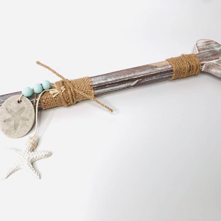 GreenWave - Wholesale Wall Accent - wooden nautical rustic decor paddle oar1