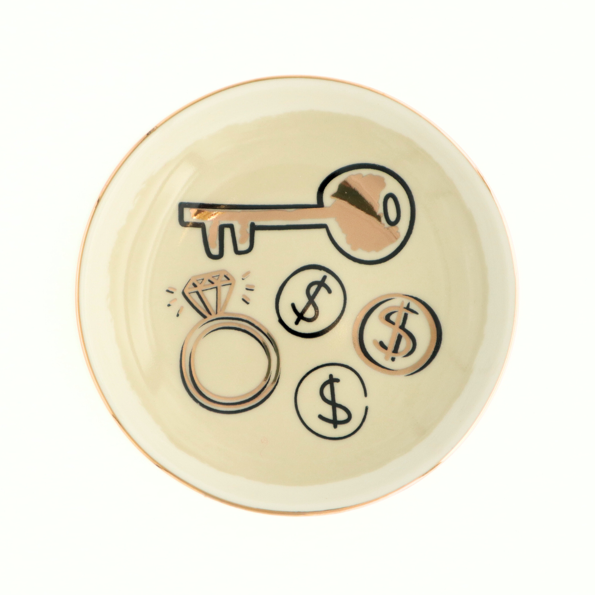 Do Good Be Good – wholesale Jewellery dish – Round Trinket Tray Bling Ring2